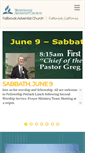 Mobile Screenshot of fallbrookadventist.org
