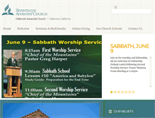 Tablet Screenshot of fallbrookadventist.org